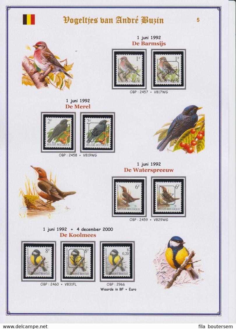 Vogeltjes Van Buzin / Oiseaux De Buzin/ Birds Of Buzin 1985-2010 - 1985-.. Birds (Buzin)