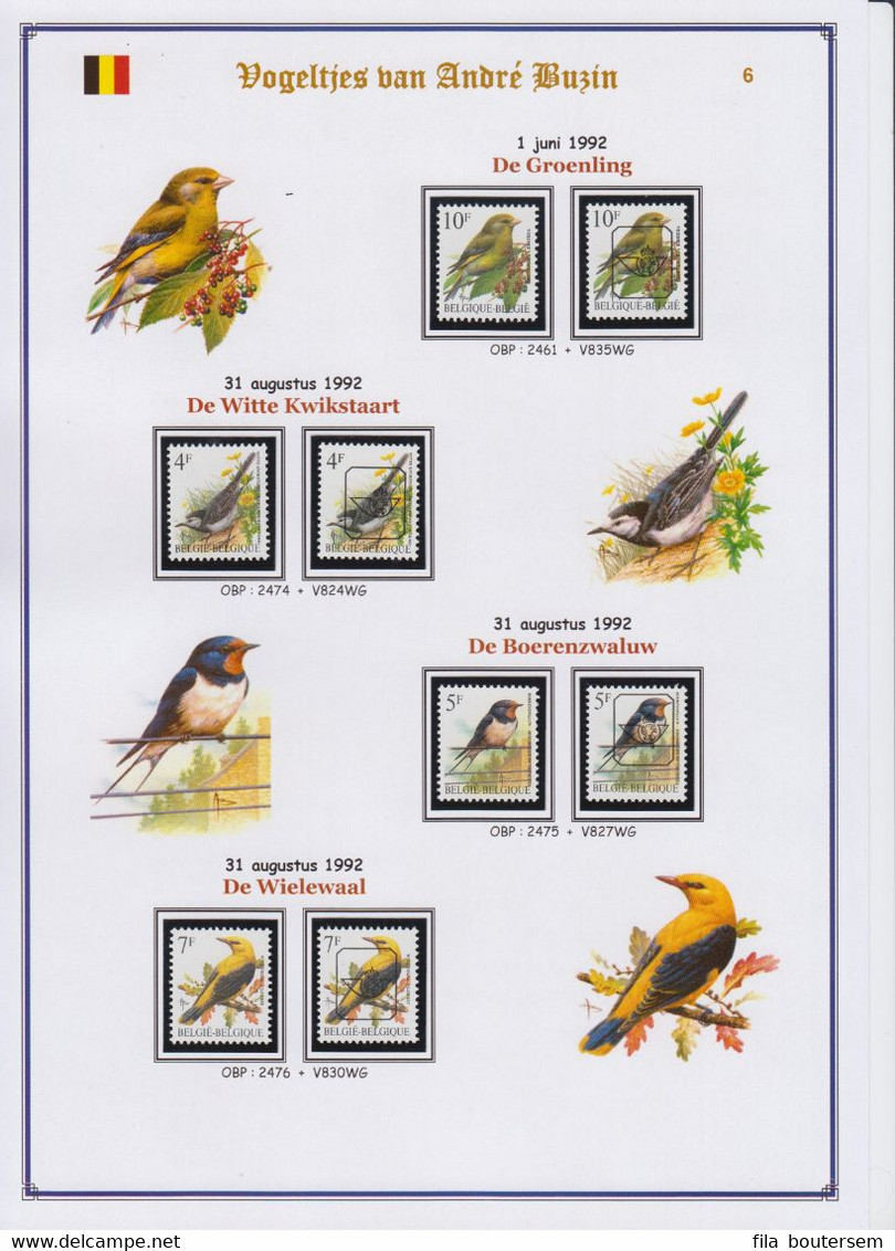 Vogeltjes van Buzin / Oiseaux de Buzin/ Birds of Buzin 1985-2010