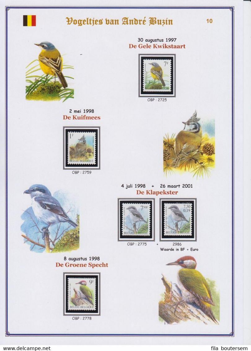 Vogeltjes van Buzin / Oiseaux de Buzin/ Birds of Buzin 1985-2010