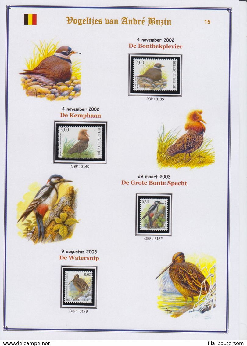 Vogeltjes van Buzin / Oiseaux de Buzin/ Birds of Buzin 1985-2010