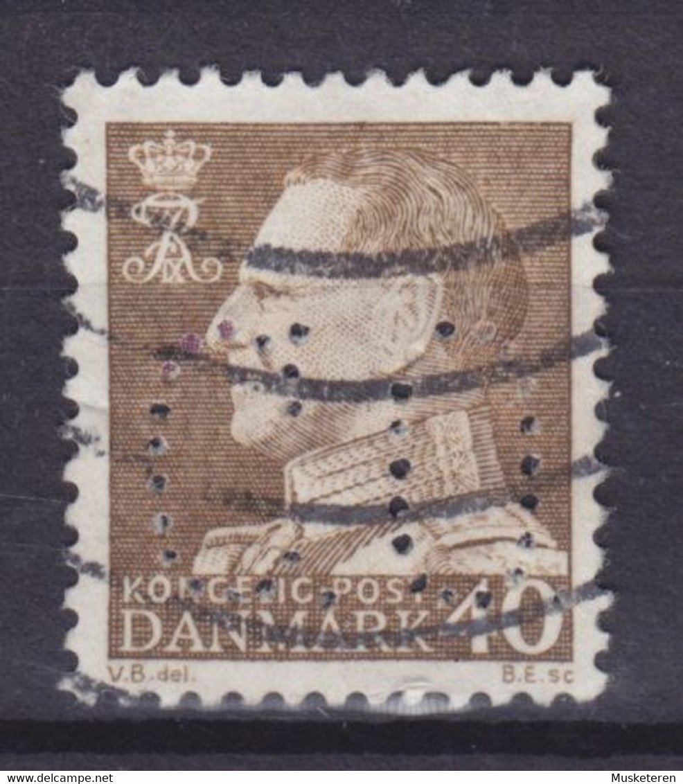 Denmark Perfin Perforé Lochung (C51) 'C.O.' A/S C. Olesen, København (Manufaktur) (2 Scans) - Plaatfouten En Curiosa