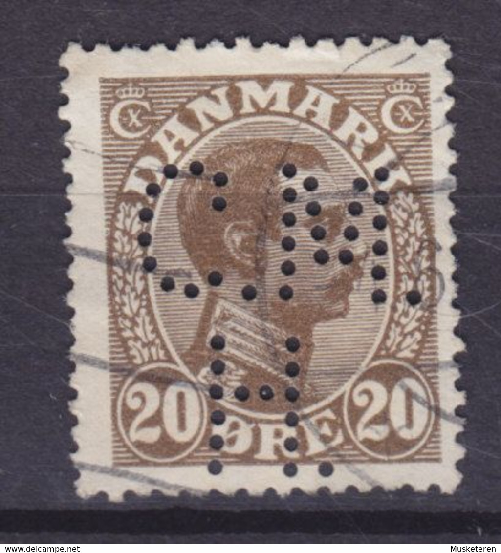 Denmark Perfin Perforé Lochung (C48) 'C.M.H.' C. M. Hess' Fabrikker, Vejle (2 Scans) - Abarten Und Kuriositäten