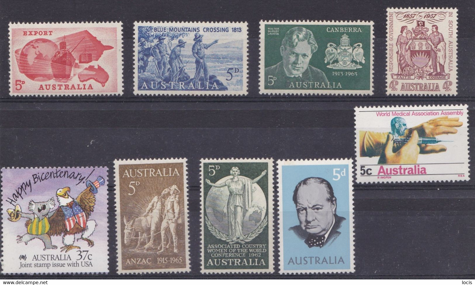 AUSTRALIAN DIFFERENT MNH** STAMPS - Collections