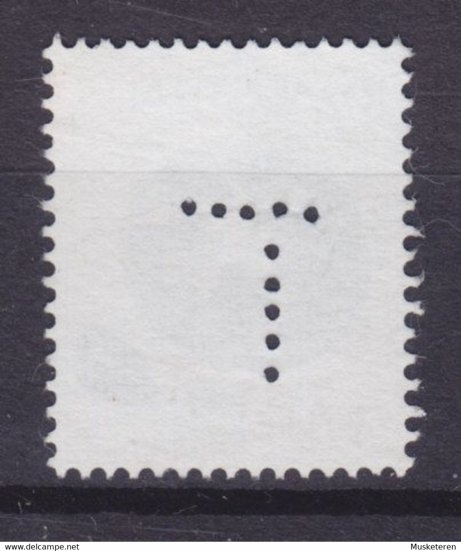 Australia Perfin Perforé Lochung 'T' Tasmania 1974 Mi. 561, 10c. Star Saphire ERROR Variety 'Missing Pin' (2 Scans) - Perfins