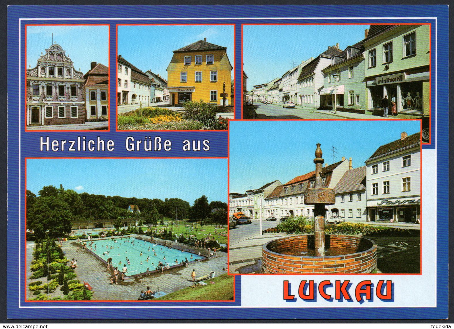 E5425 - TOP Luckau Freibad - Bild Und Heimat Reichenbach Qualitätskarte - Luckau