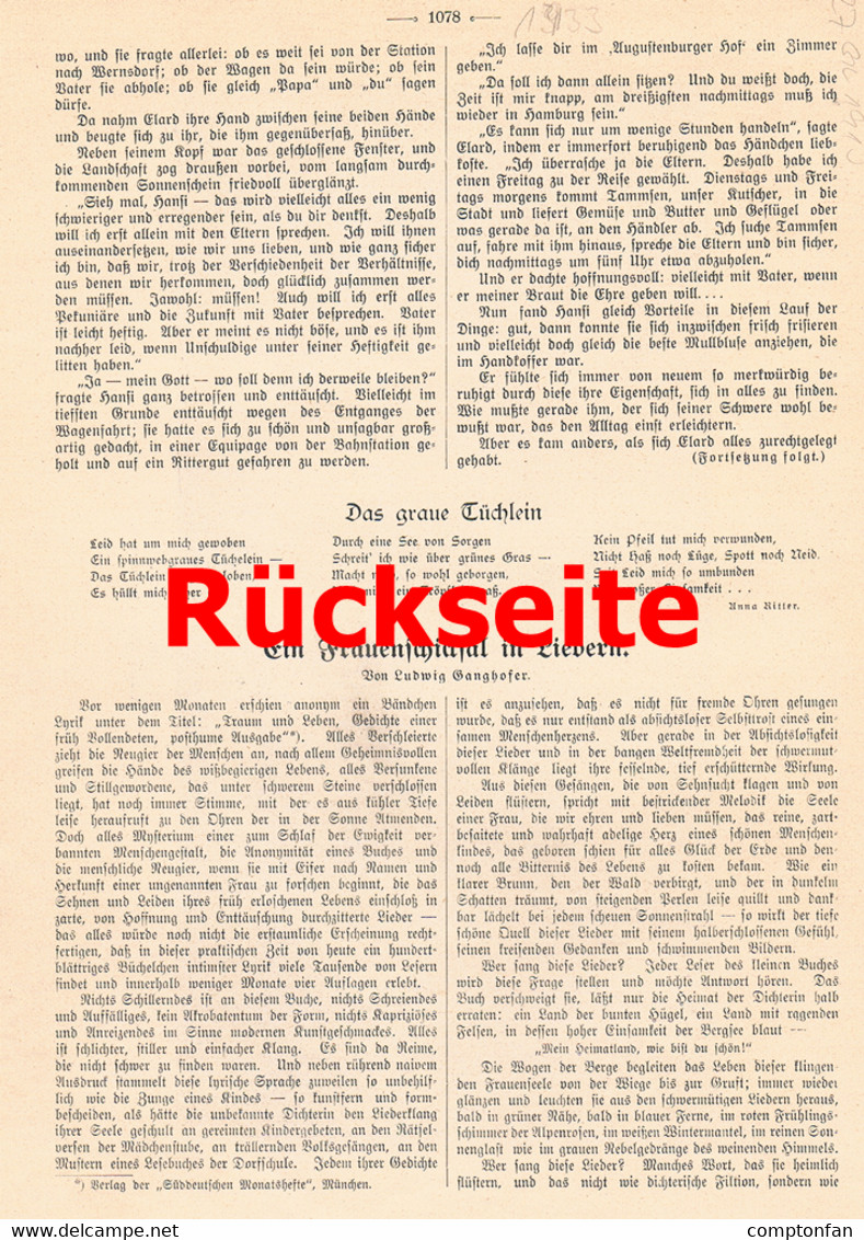 1933 Rousseau-Decelle Eispalast Eislauf Eisbahn Berlin Druck 1910!! - Kunstschaatsen