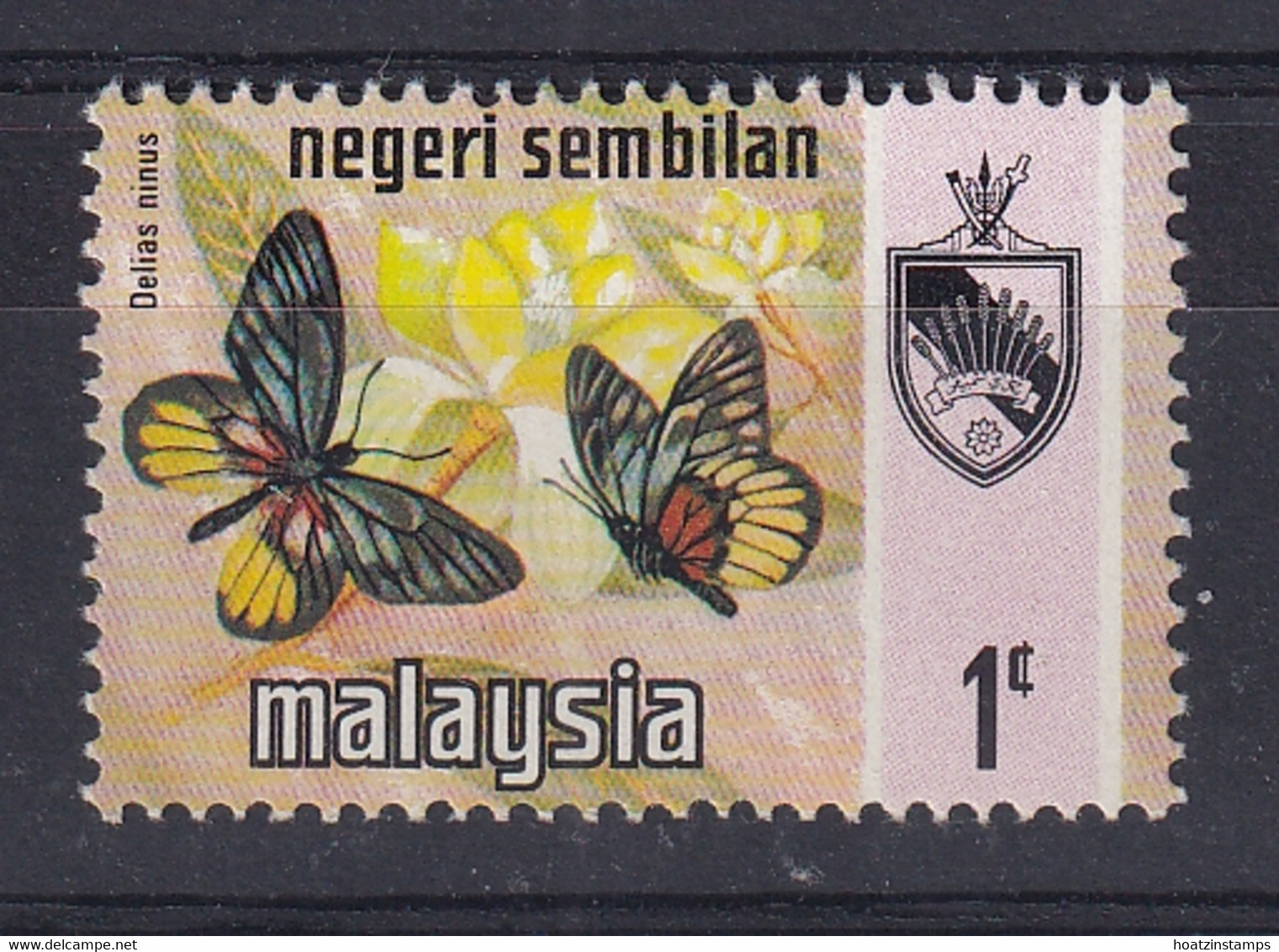 Negri Sembilan: 1971/78   Butterflies     SG91    1c      MNH - Negri Sembilan