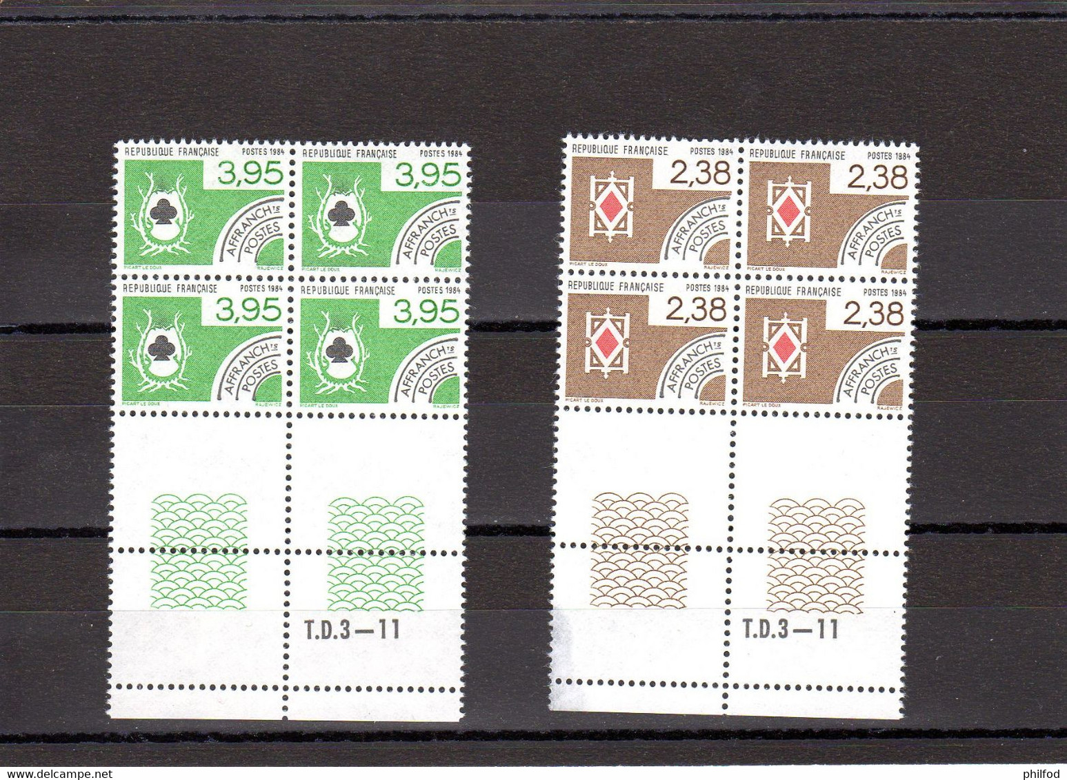 1984 - Bloc De 4 Timbres * 4 : N ° 182 à  185 - 1964-1988