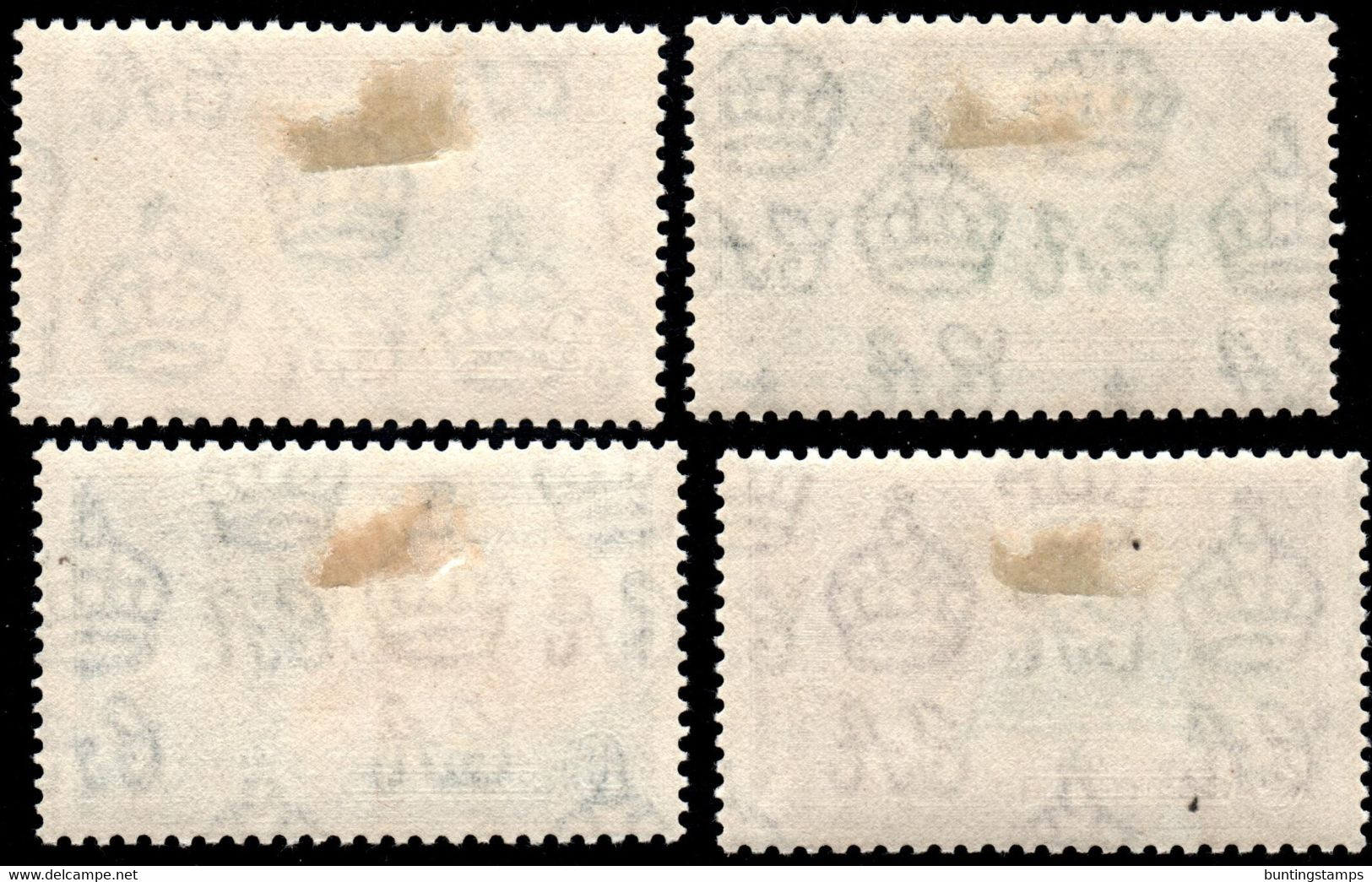 Hong Kong 1935 SG133-136 Silver Jubilee Set Mult Script CA  Lightly Hinged Mint - Neufs