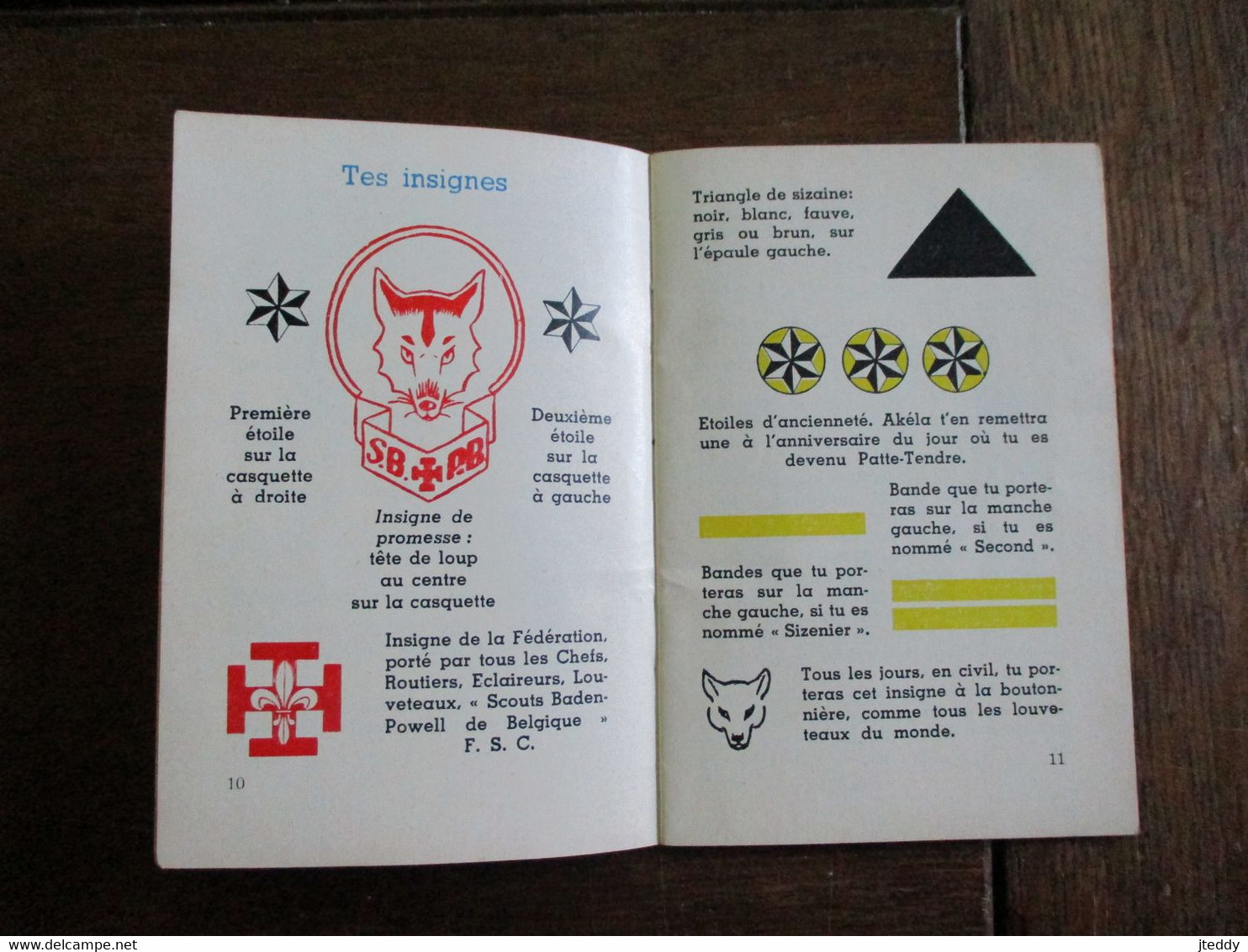 Oud Boekje   CARNET  DU  LOUVETEAU  SCOUTS  BADEN--POWELL De Belgique - Scoutisme