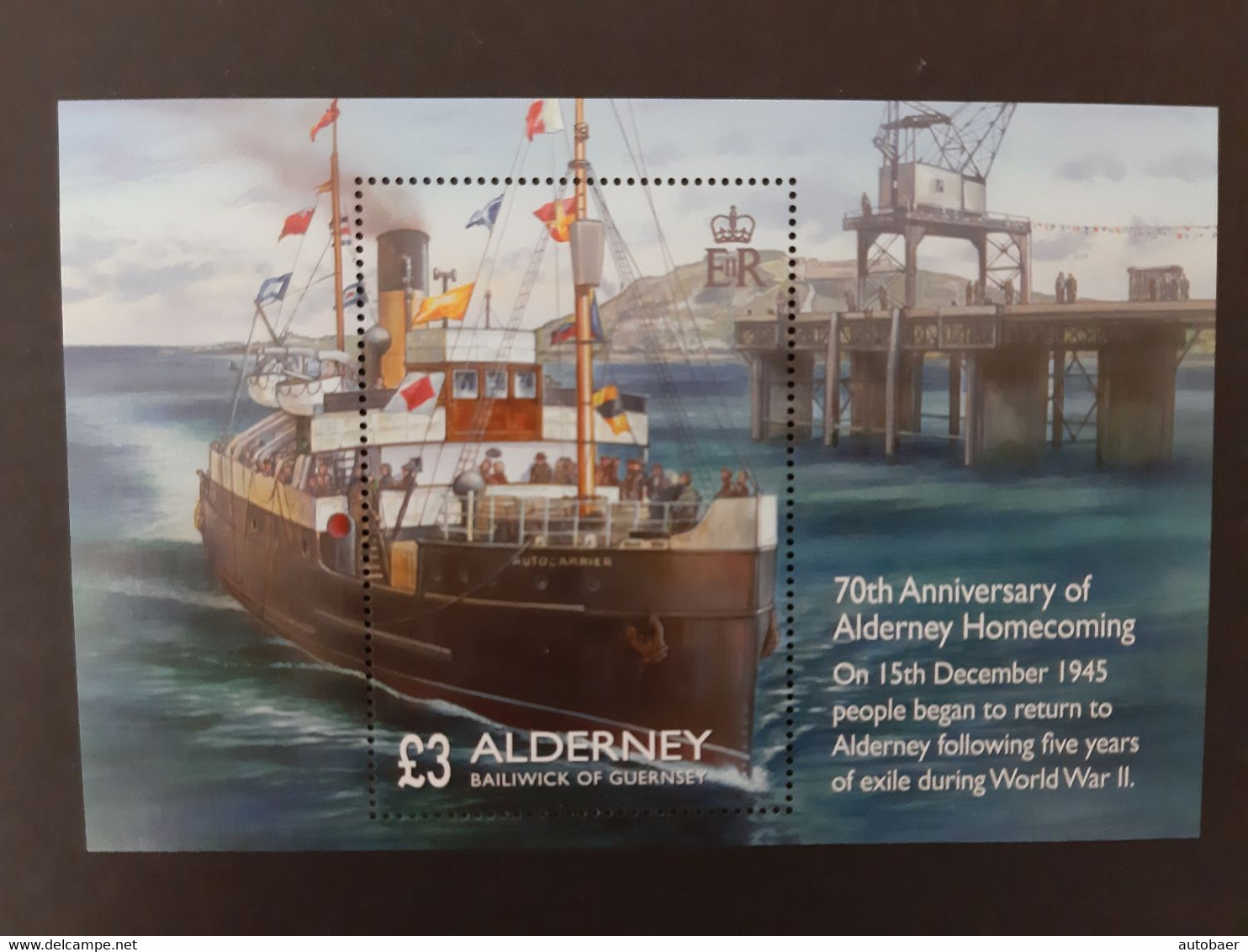 Alderney 2015 Return Retour Rückkehr Ship Michel No. Bl. 39 (546) MNH Mint Postfrisch Neuf ** - Alderney