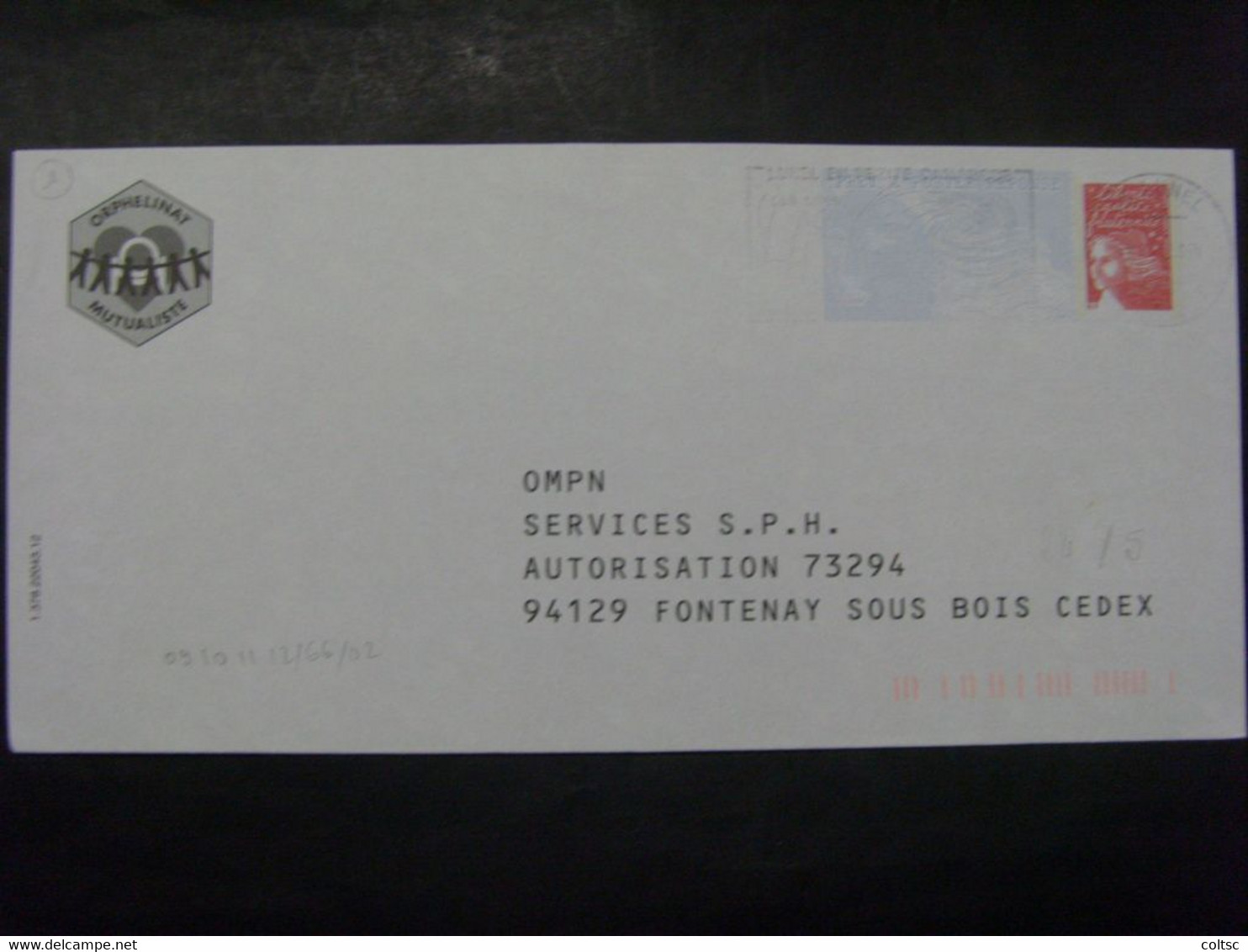 142- PAP Réponse Luquet RF Orphelinat Mutualiste De La Police Nationale (OMPN) 0204151 Obl - Listos Para Enviar: Respuesta /Luquet