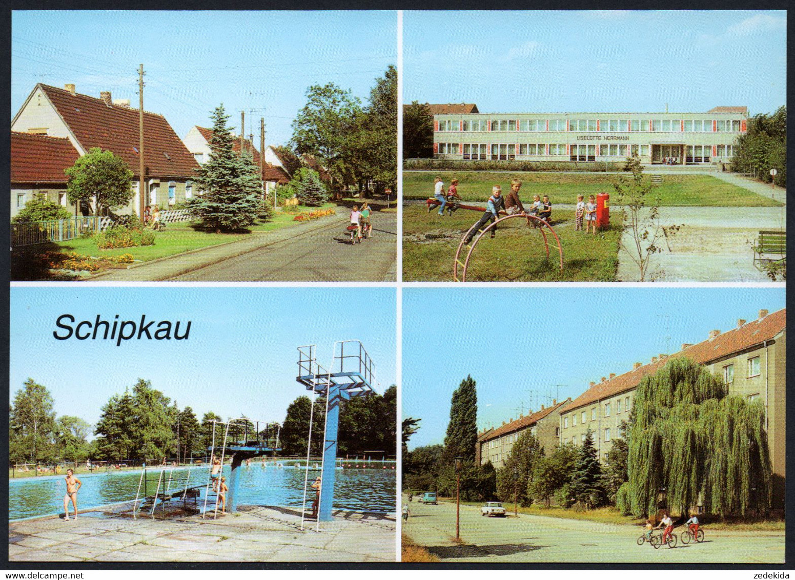 E5473 - TOP Schipkau Freibad Sprungturm - Bild Und Heimat Reichenbach Qualitätskarte - Schipkau