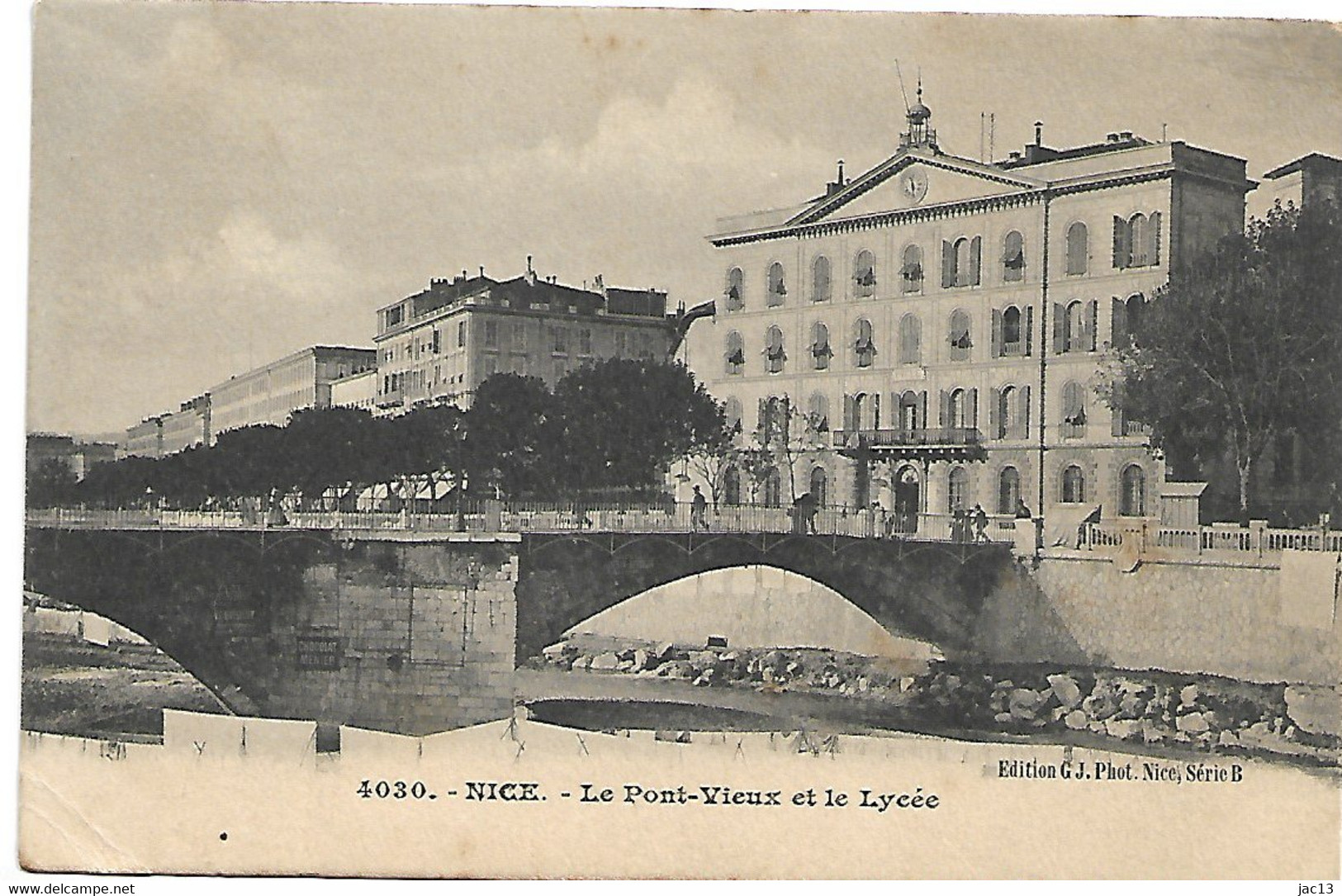 L130B040 - Nice - 4030 Le Pont-Vieux Et Le Lycée - Monuments