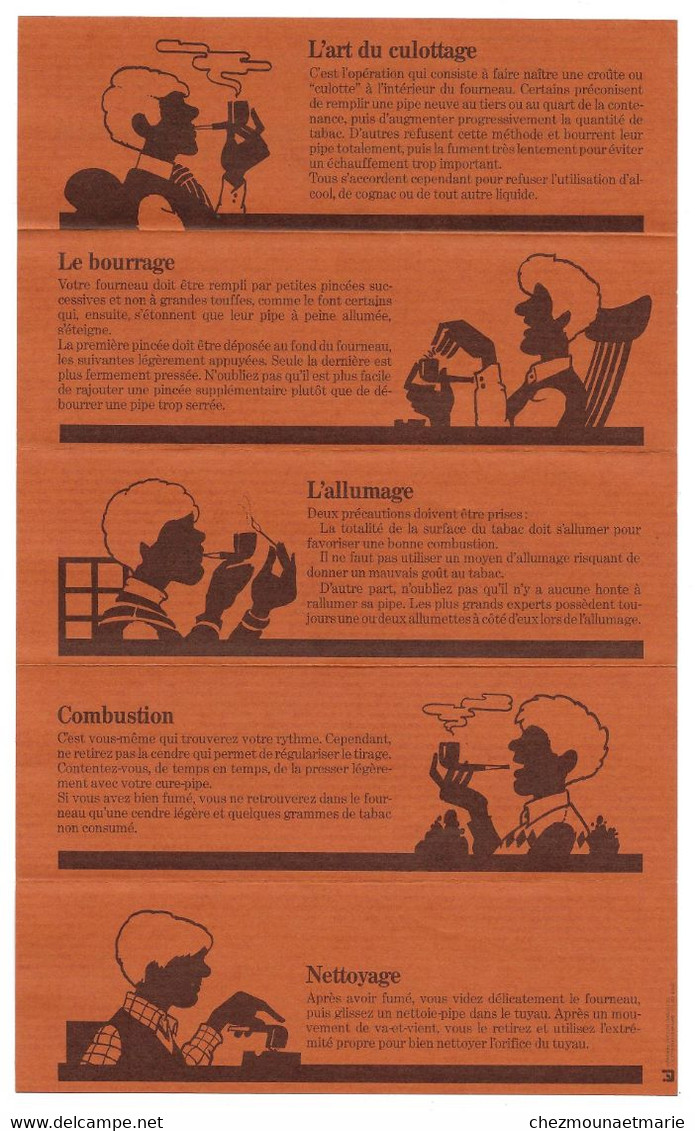 PRINCIPES POUR BIEN FUMER LA PIPE PAR LA CONFRERIE DES MAITRES PIPIERS - IMPRIMERIE VIDONNE DIJON - Dokumente