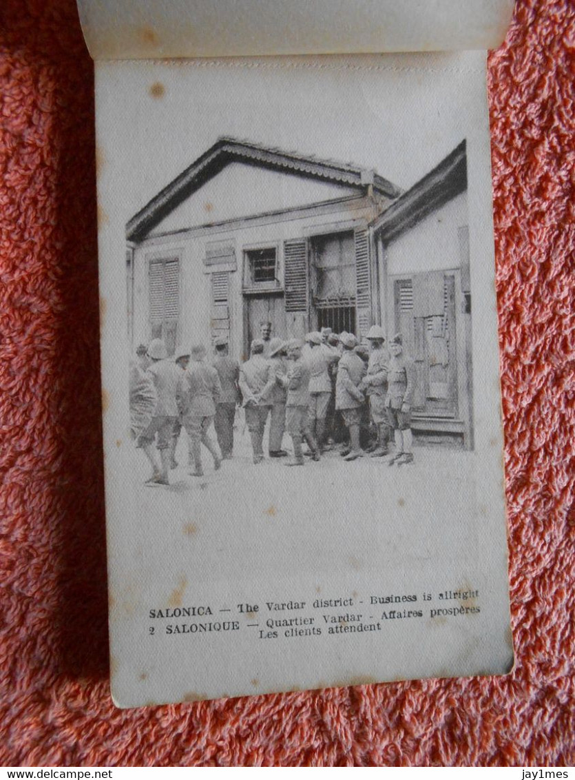 20 Cpa Carnet Macedonia Salonica Quartier Vardar Prostitution Pour Militaire - Griechenland