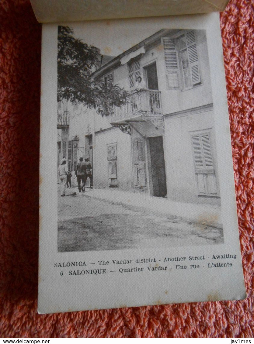 20 cpa carnet macedonia salonica quartier vardar prostitution pour militaire