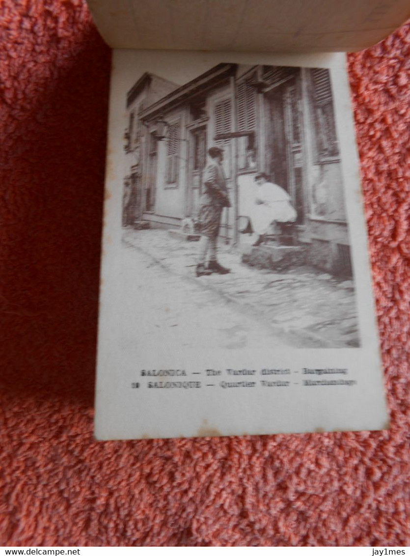 20 cpa carnet macedonia salonica quartier vardar prostitution pour militaire