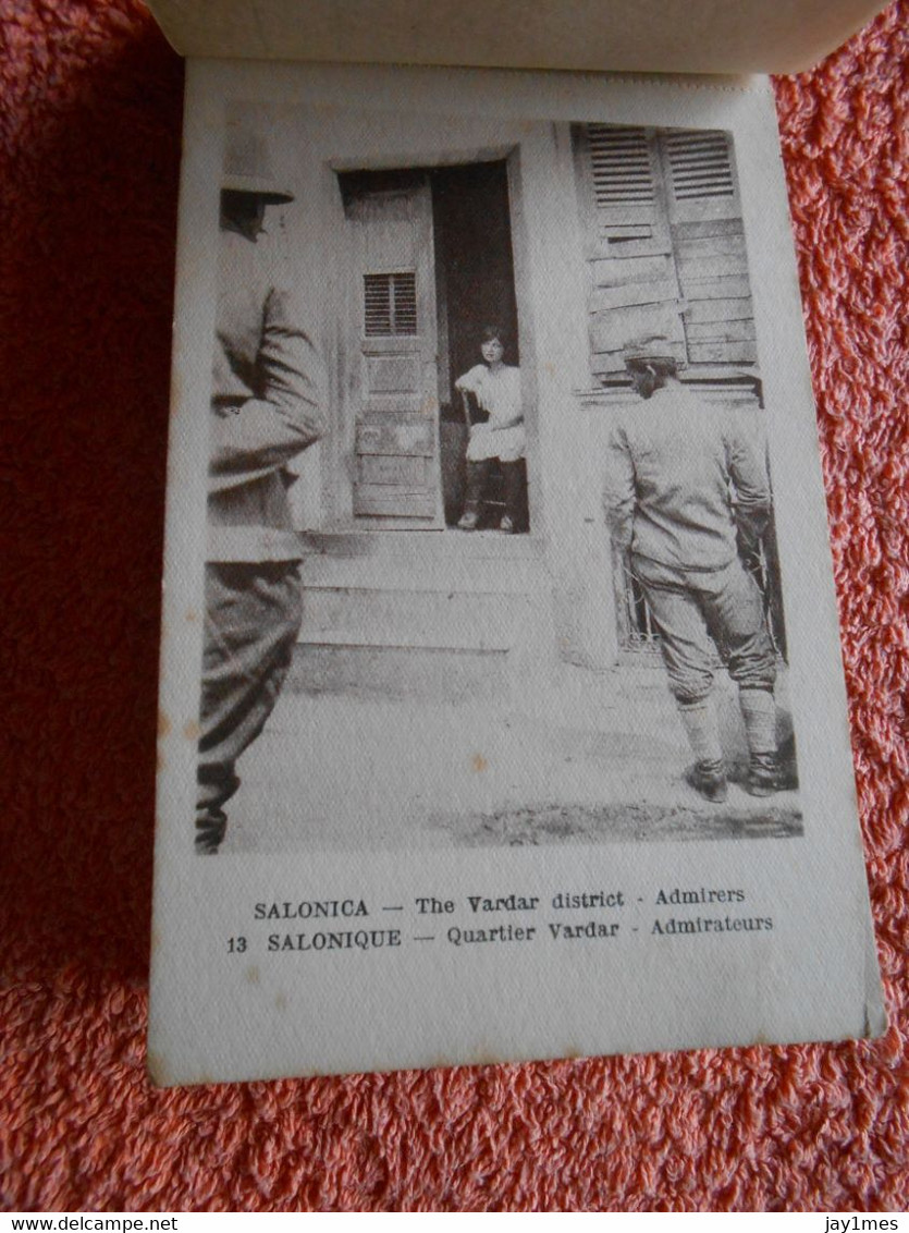 20 cpa carnet macedonia salonica quartier vardar prostitution pour militaire