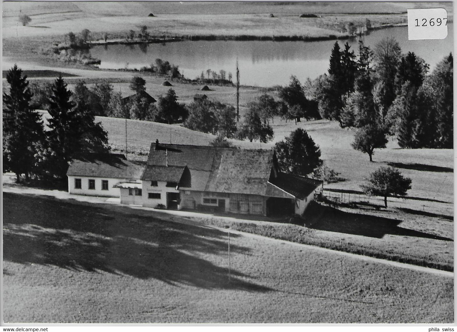 Flugaufnahme Ausflugs-Restaurant Richttanne Grüningen ZH - Grüningen