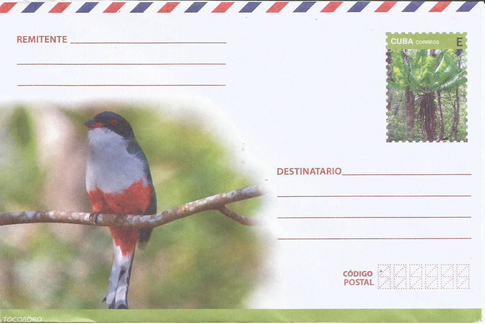 Cuba 2018 No.9 International Postal Stationery Birds, Aves New - Covers & Documents