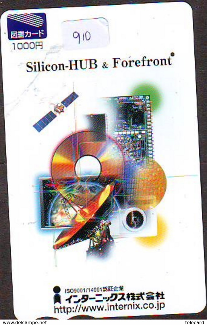 Télécarte Japon * ESPACE (910) * GLOBE * SATELLITE * TERRESTRE * MAPPEMONDE * Telefonkarte Phonecard JAPAN * - Space