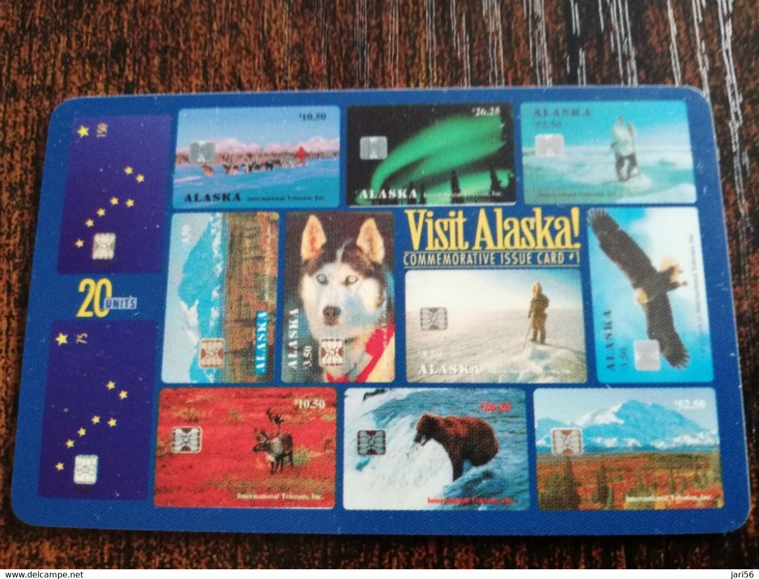 USA  ALASKA  CHIP  20 UNITS   COMPILATION OF PHONECARDS  VISIT ALASKA    **4324** - Schede A Pulce