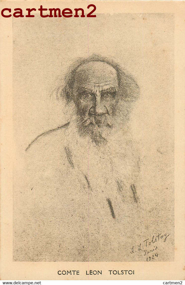 COMTE LEON TOLSTOI ROMANCIER RUSSE RUSSIE RUSSIA PHILOSOPHE LIBRAIRIE STOCK POET WRITER - Ecrivains