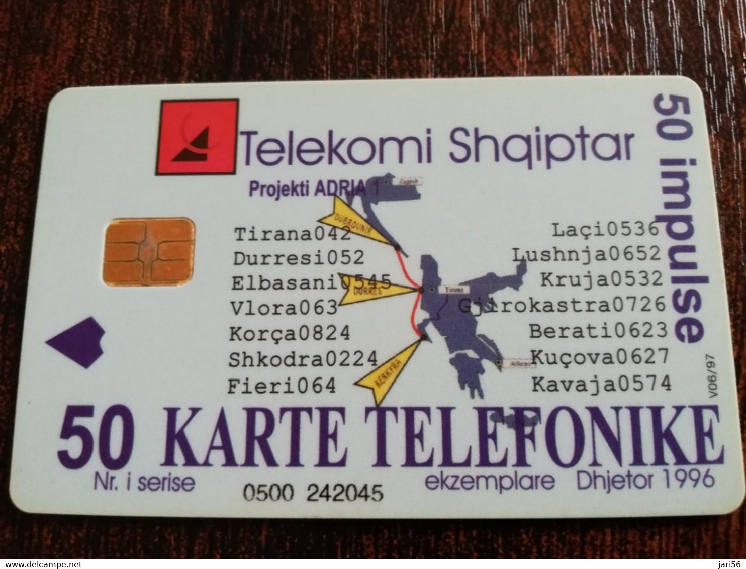 ALBANIA TELEKOMI SHQIPTAR  50 UNITS CHIPCARD /  **4337** - Albanie