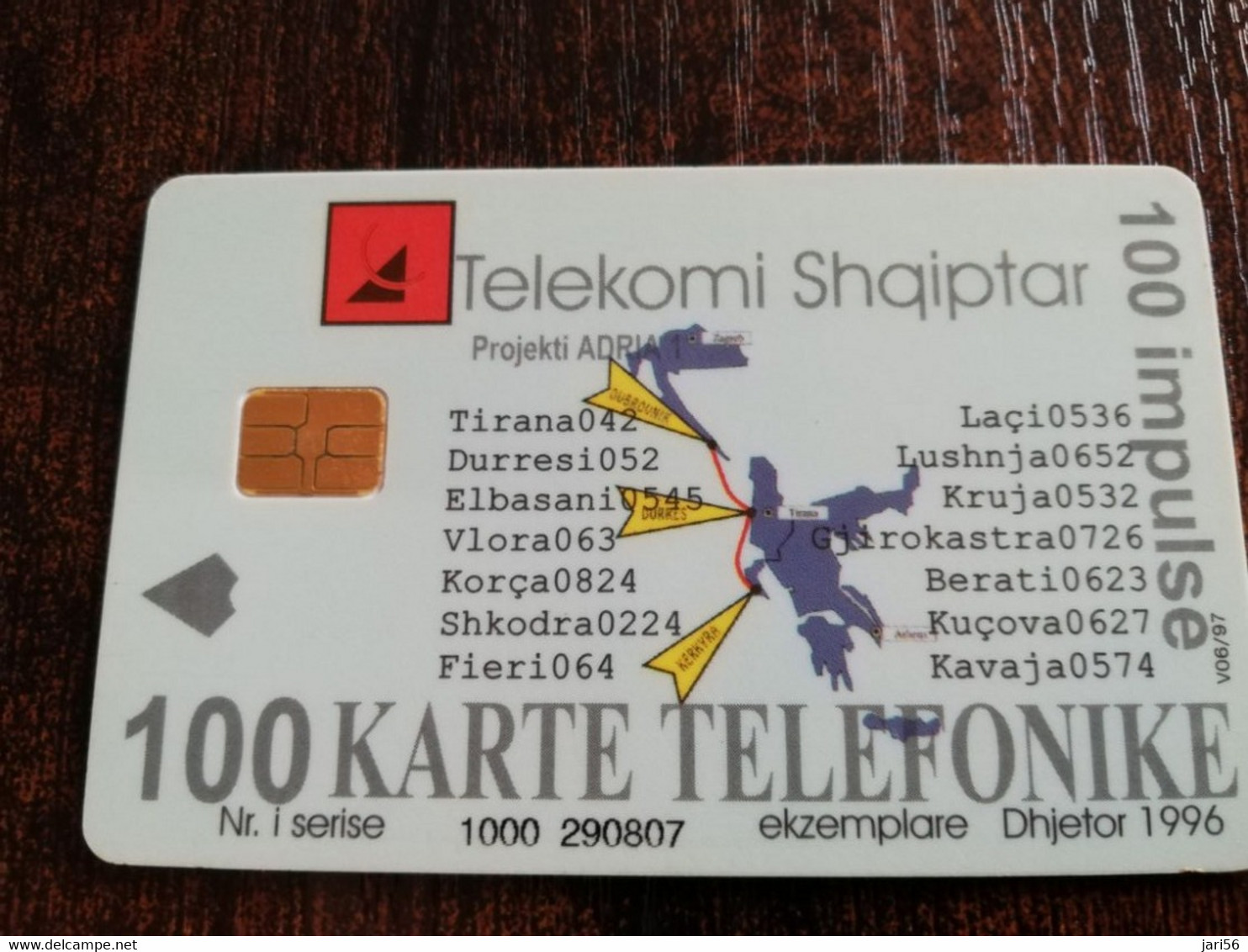 ALBANIA TELEKOMI SHQIPTAR  100  UNITS CHIPCARD /  **4338** - Albanien