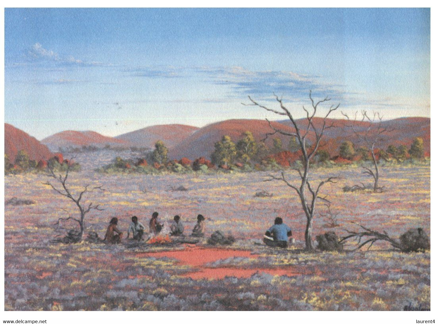 (BB 29) Australia - Aboriginal Art Painting (with Stamp) - Aborigines