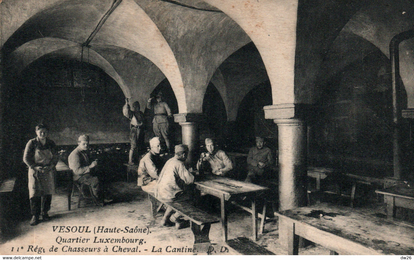 Vesoul, Caserne - Quartier Luxembourg, 11e Régiment De Chasseurs à Cheval - La Cantine - Carte D.D. - Casernes