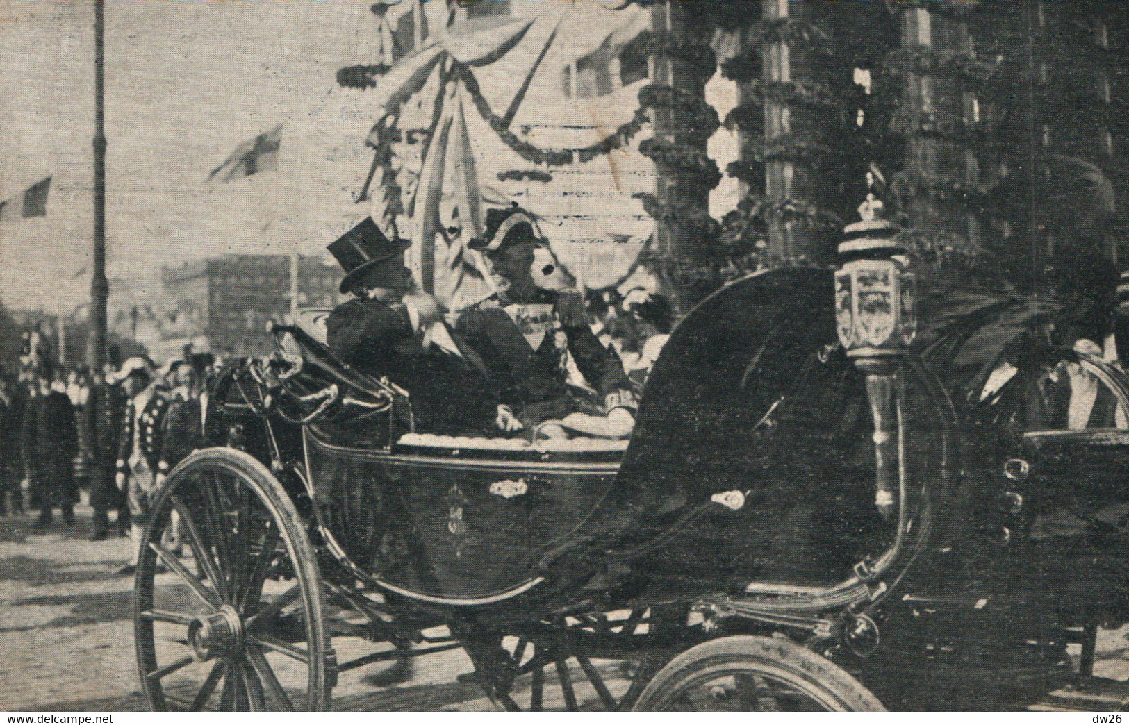 Visite En Carosse Du Président Fallières Stockholm (Présidenten Fallières Ankomst Till Stockholm) En 1908 - Events