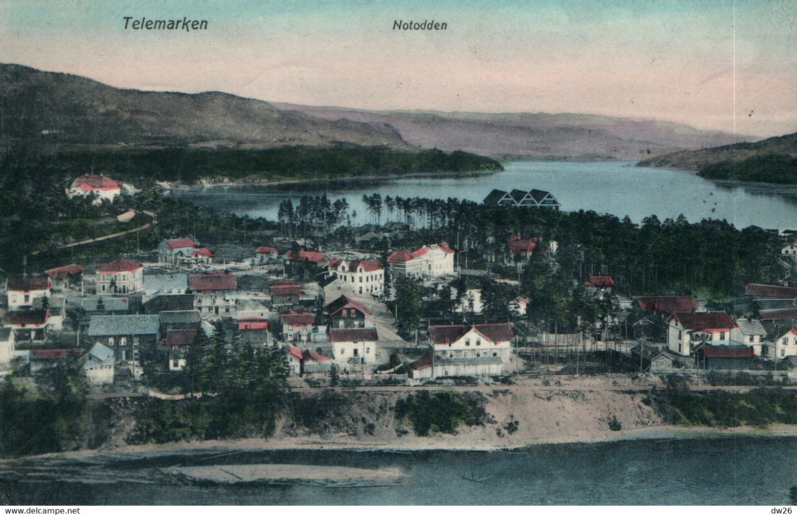 Telemarken Nottoden (Comté De Telemark, Norvège) Postée De Kristiania En 1908 - Norwegen