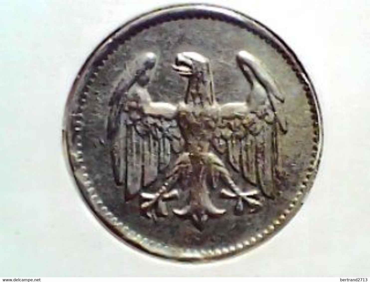 German Republic 1 Mark 1924E KM 42 - 1 Mark & 1 Reichsmark