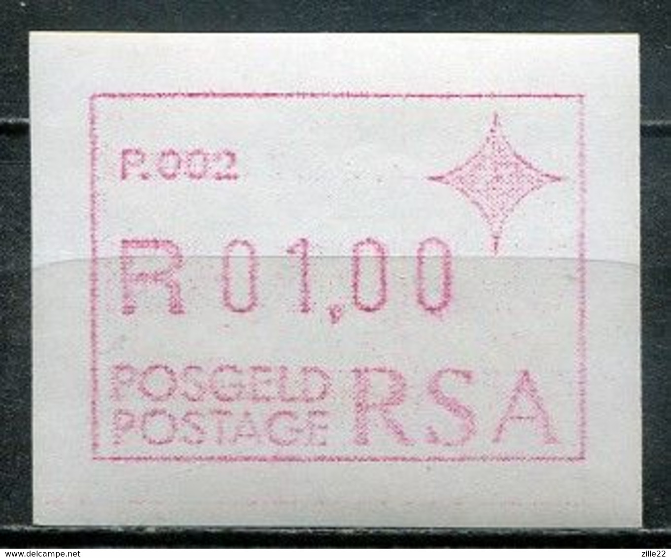 South Africa Südafrika Mi# ATM 3 Postfrisch/MNH - P002 - Automatenmarken (Frama)