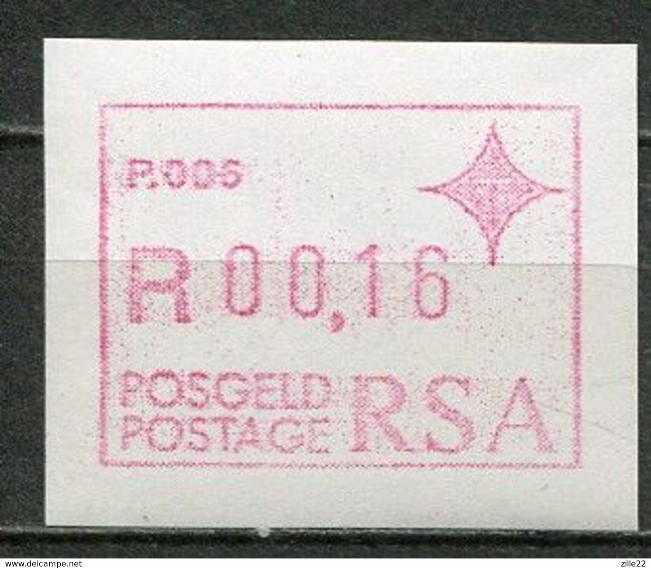 South Africa Südafrika Mi# ATM 3 Postfrisch/MNH - P006 - Automatenmarken (Frama)