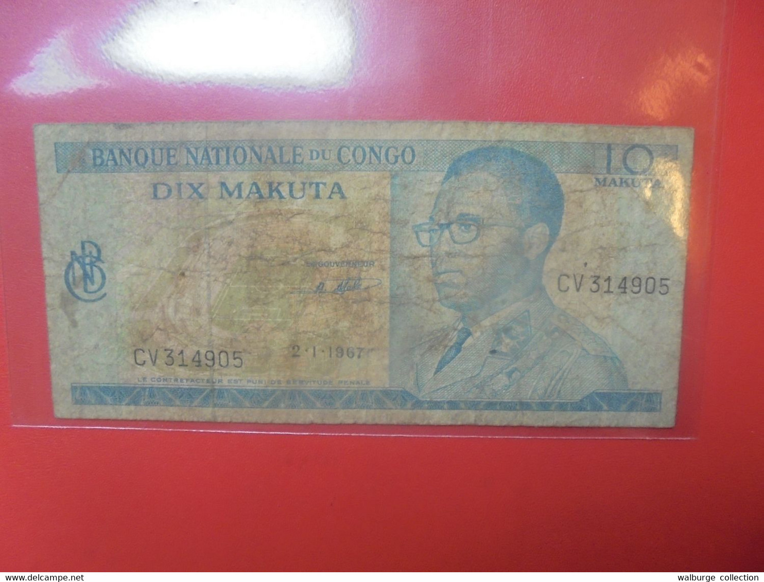 CONGO 10 MAKUTA 1967 Circuler - República Democrática Del Congo & Zaire