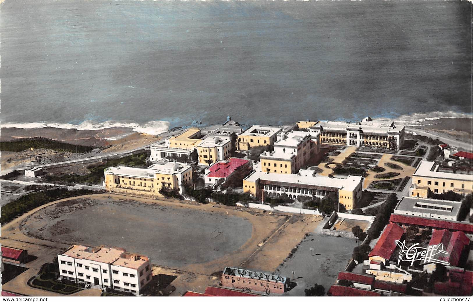 RABAT-VUE AERIENNE L'HÔPITAL MARIE-FEUILLET ET LE STADE DU CAMP GARNIER - Rabat