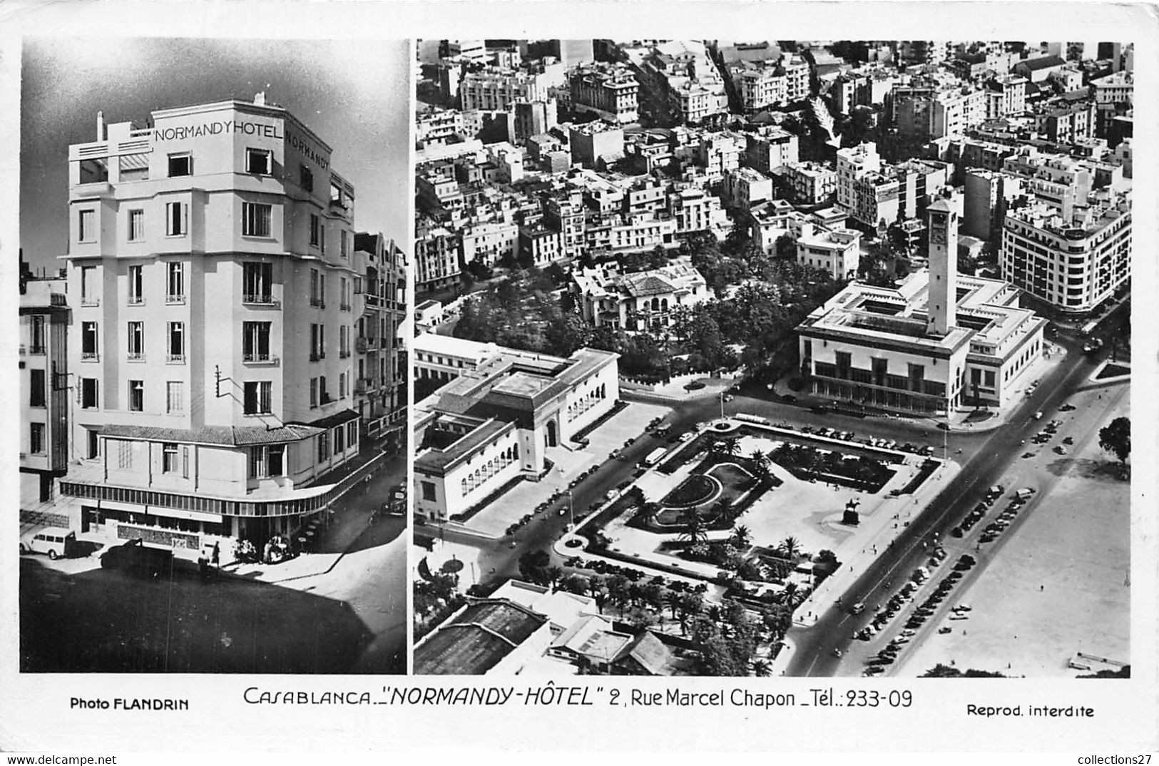 CASABLANCA- NORMANDY-HÔTEL 2 RUE MARCEL CHAPON - Casablanca