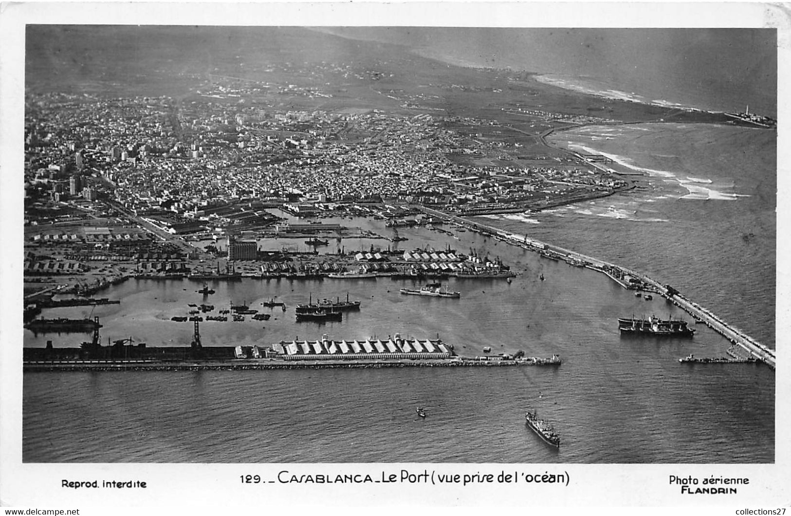 CASABLANCA- LE PORT VUE PRISE DE L'OCEAN - Casablanca