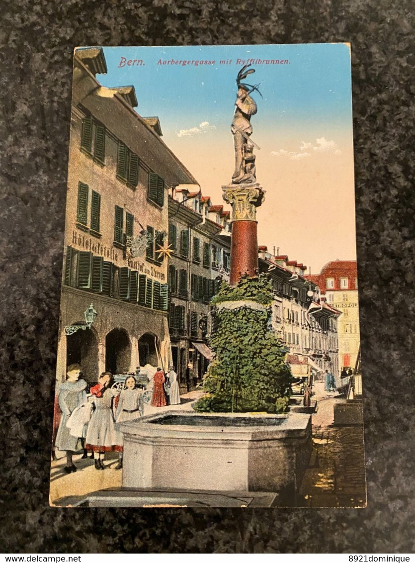 Switzerland - Bern Berne  - Aarbergergasse-ryflibrunnen - 1912 à Ixelles Belgique - Aarberg