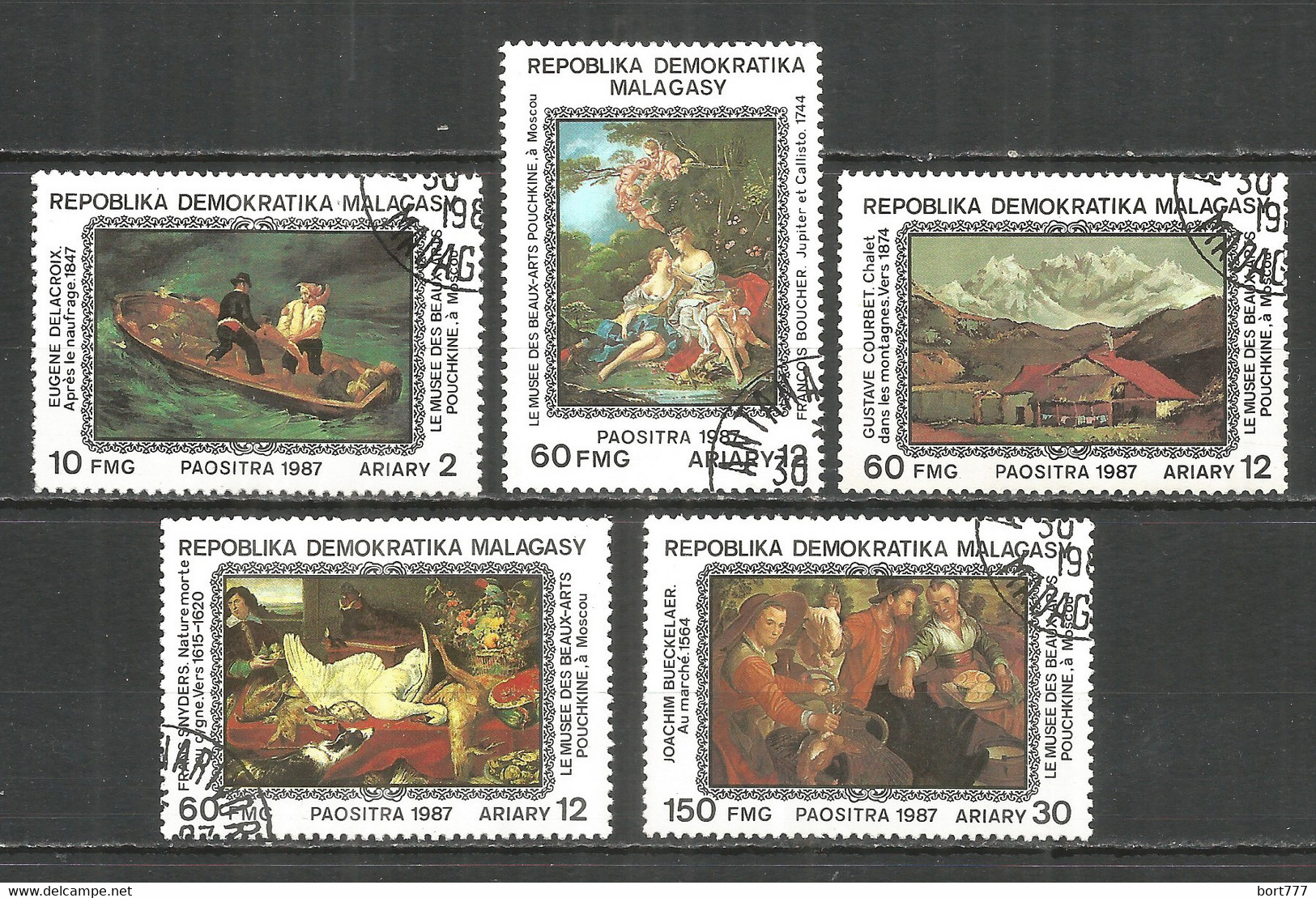 Malagasy Madagascar 1987 Year , Used Stamps Painting - Madagascar (1960-...)