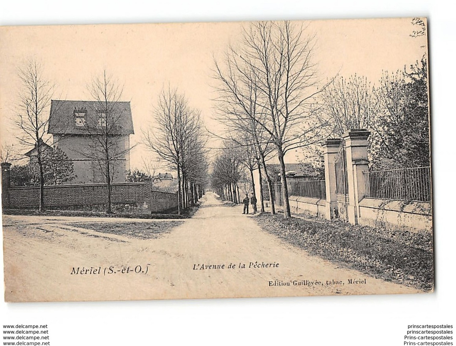 CPA 95 Meriel Avenue De La Pêcherie - Meriel