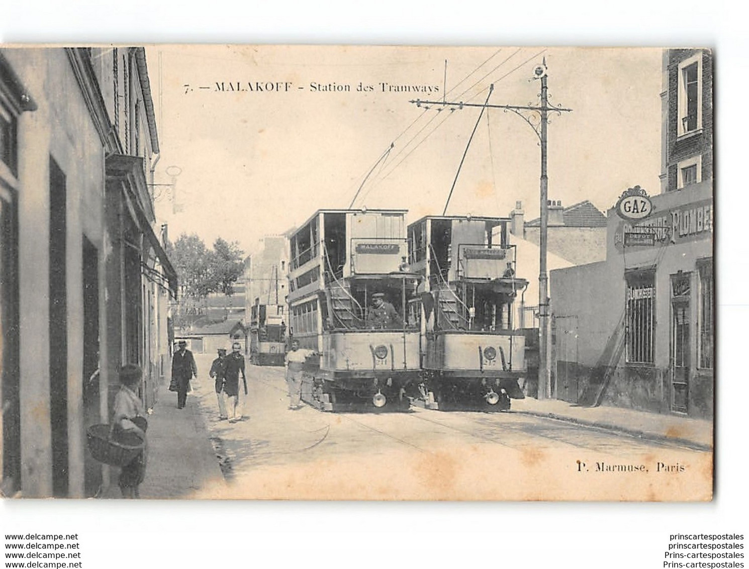 CPA 92 Malakoff Staion Des Tramways - Malakoff