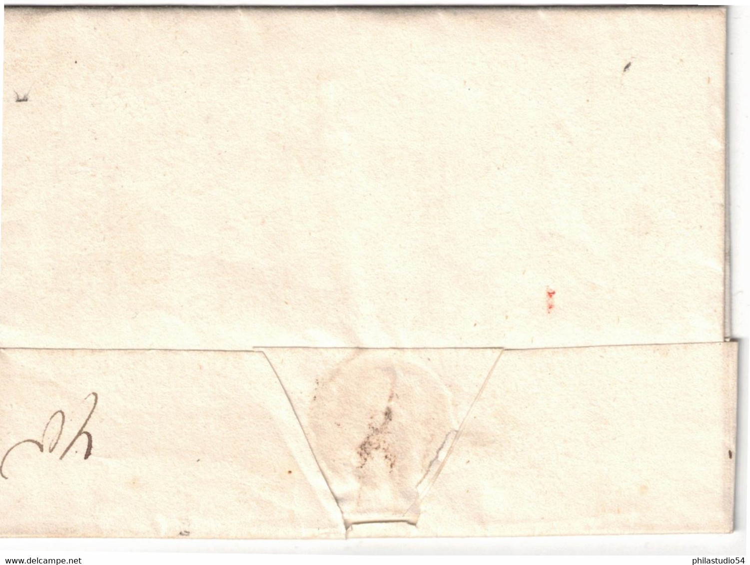 KLASSISCHE BERLIN-STEMPEL: 1827, Faltbrief Mit L2 BERLIN Und L1 "Nach Abg. D. Post" - Prephilately