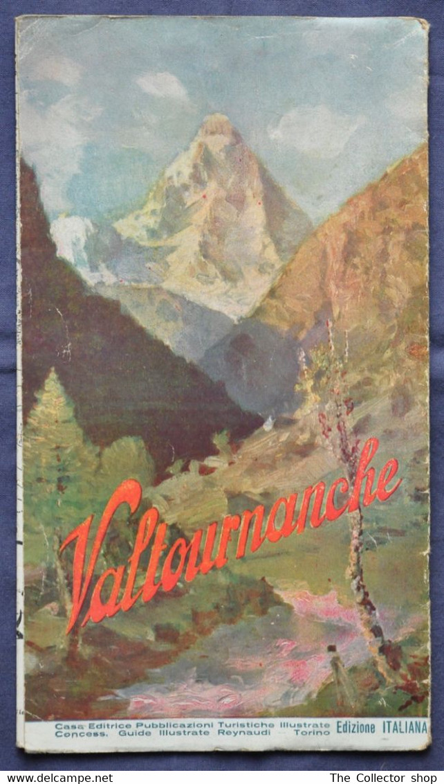 Guida Turistica VALTURNANCE  Con Carta Topografica Edizione 1938 - Dépliants Turistici