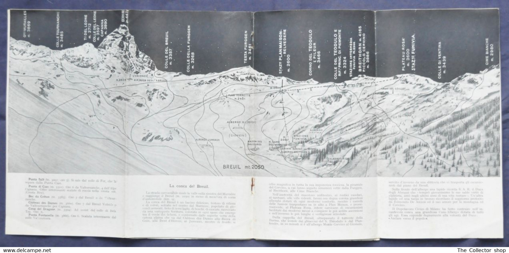 Guida turistica VALTURNANCE  con carta topografica Edizione 1938