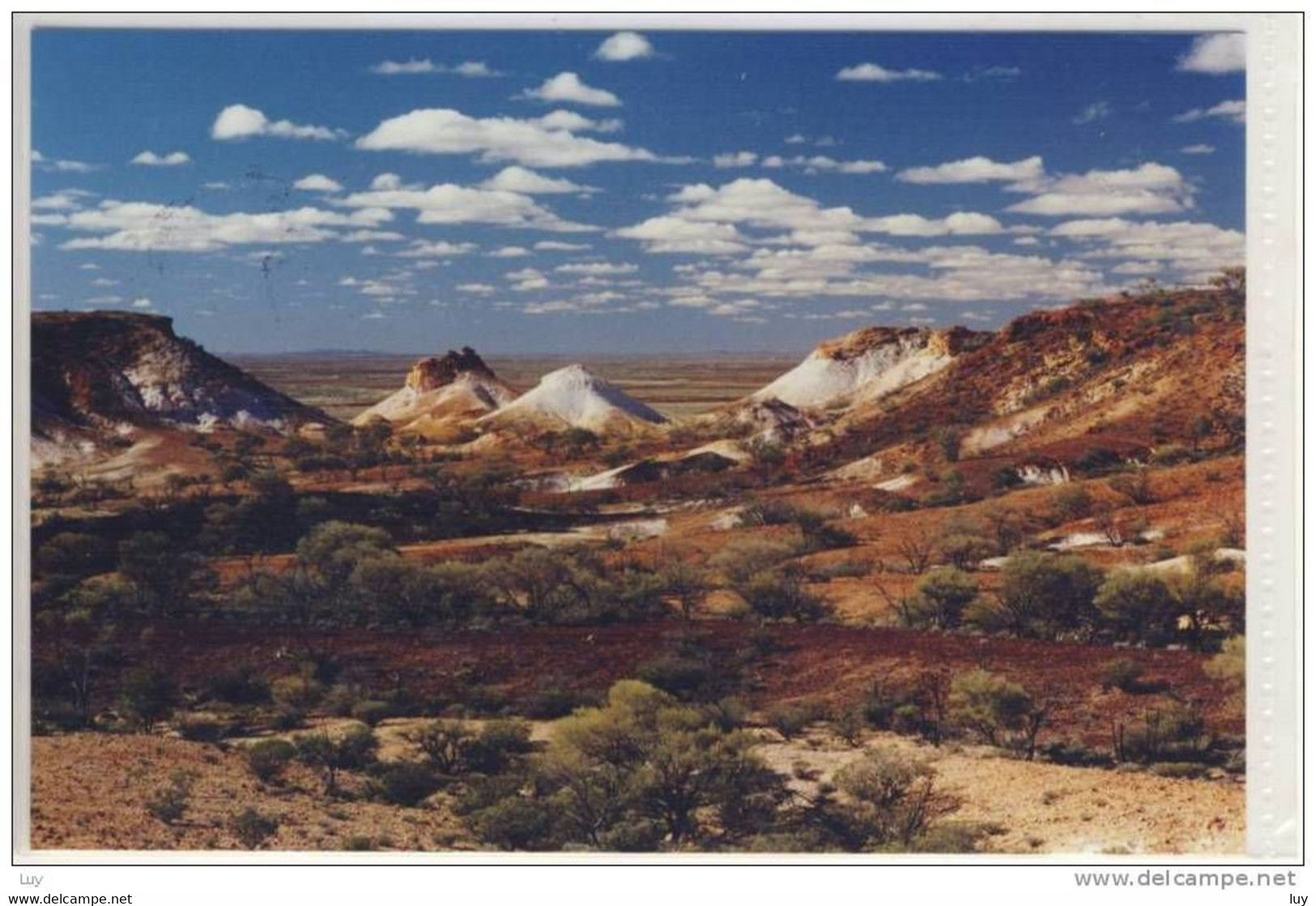 Real Photo - COOBER PEDY - The Breakaways, Posted W. Nice Stamp With Butterfly - Coober Pedy