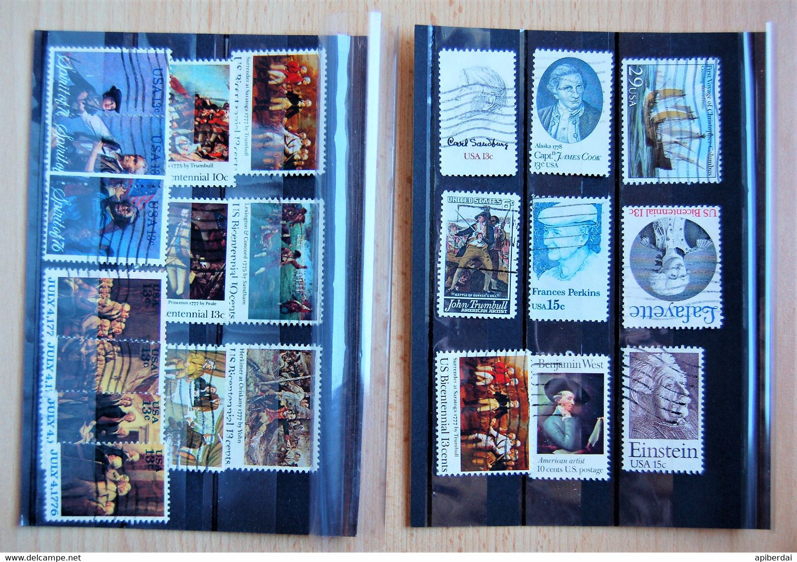 USA US - Small Batch Of Stamps Associated To The American Revolution And Others Used - Verzamelingen